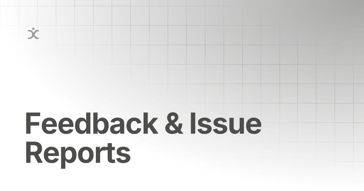Feedback & Issue Reports | Decoy Phrase Docs